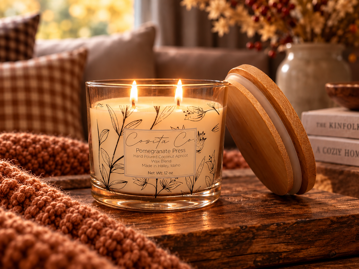 Pomegranate Press Candle