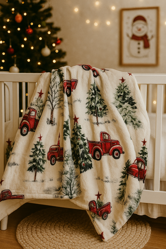 Adorable Christmas Baby Blanket - Soft & Cozy Holiday Blanket