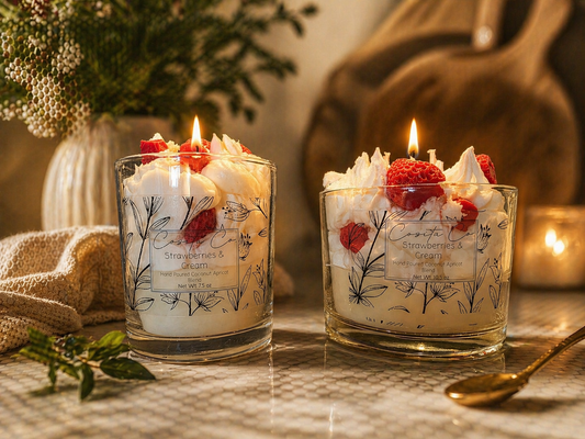 Whipped Strawberries & Cream