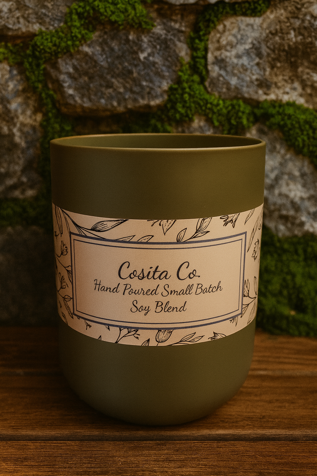 Fog & Fern | Cosita Co. | Handmade Small Batch Soy Blend Candle | Earthy, Fresh, Masculine Scent | Gift for Him